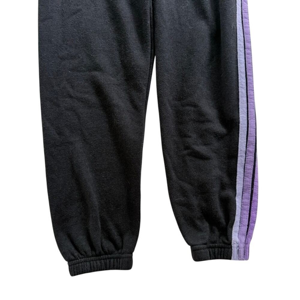 Aviator Nation 5 Stripe Purple Black Sweatpant White Size Small Jogger High Rise - Picture 6 of 8